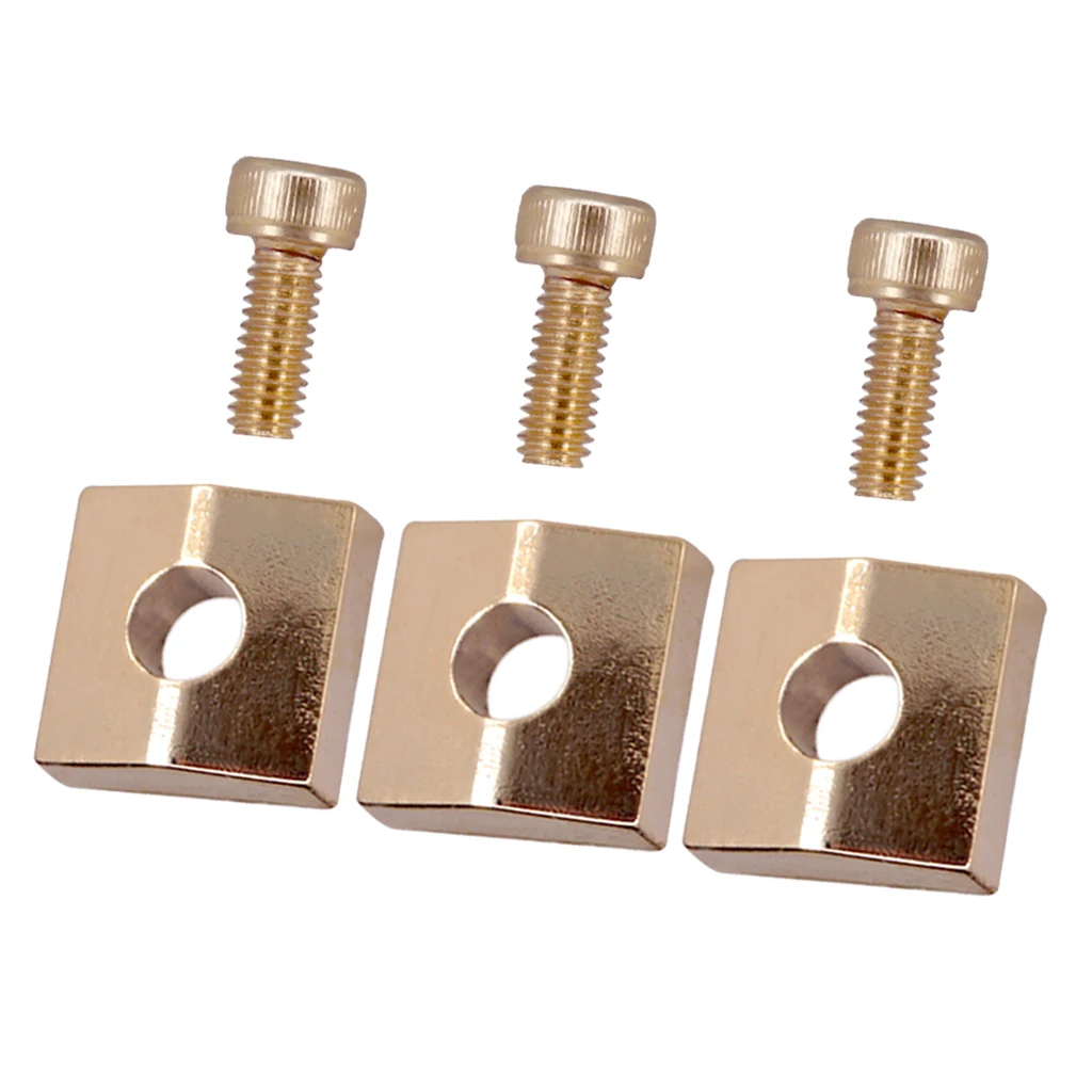 6pcs Electric Guitar Locking Nut Clamp&Screw for Tremolo Bridge Parts