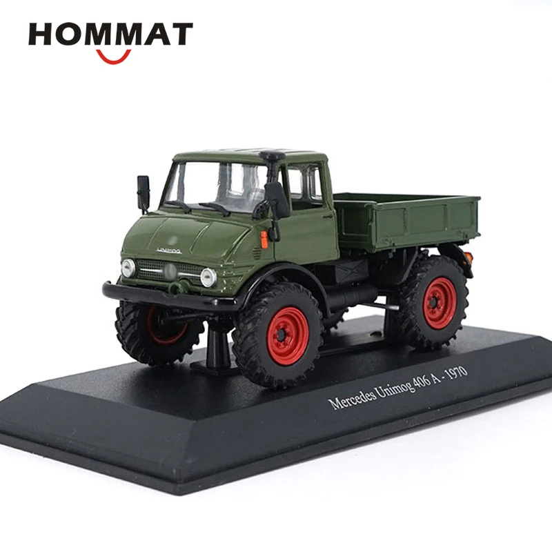 Модель грузовика HOMMAT 1/43 Unimog 406A 1970 модель автомобиля из металлического сплава