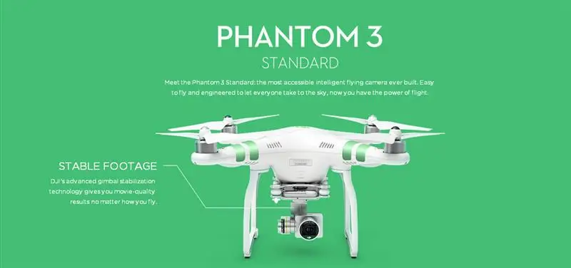 DJI Phantom 3 Standard FPV With 12MP Camera Shoots 2.7K Video RC Quadcopter RTF