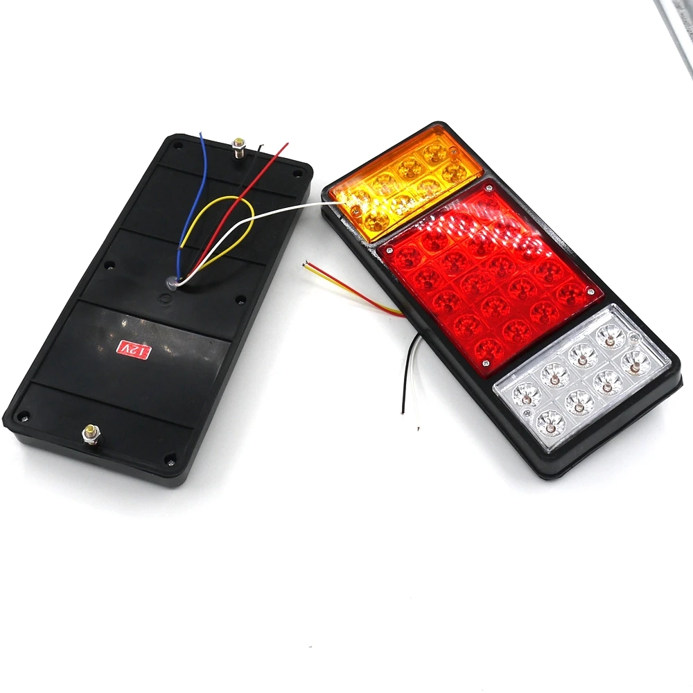 2pcs Rear 12V//24V Light for Truck 36 LED Lamp Tail Lights Boat Trailer Camper