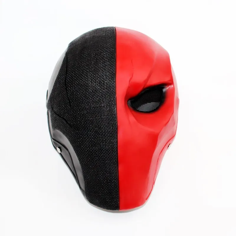 Новая версия оранжевый Deathstroke маска шлем Arkham Deathstroke маска Косплэй реквизит Хэллоуин Применение - Цвет: Красный