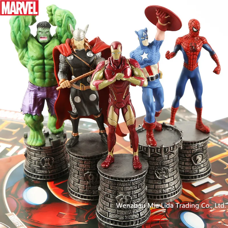 

Hasbro Avengers 5pcs/set chess kit the hulk iron man captain America spider-man model toy