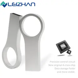 LEIZHA флешки USB палку металл USB Flash ключ привода кольцо 64 Гб 32 GB 16 GB 8 GB Pen Drive 4 GB Flash памяти компьютера U диск ноутбука