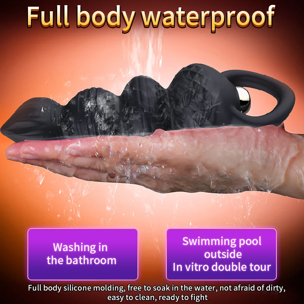 Anal Vibration Powerful Anal Beads Adult Sex Toy Anal Vibrator Rechargeable Prostate Massager Erotic Vibrator Sex Toy for Men (14)