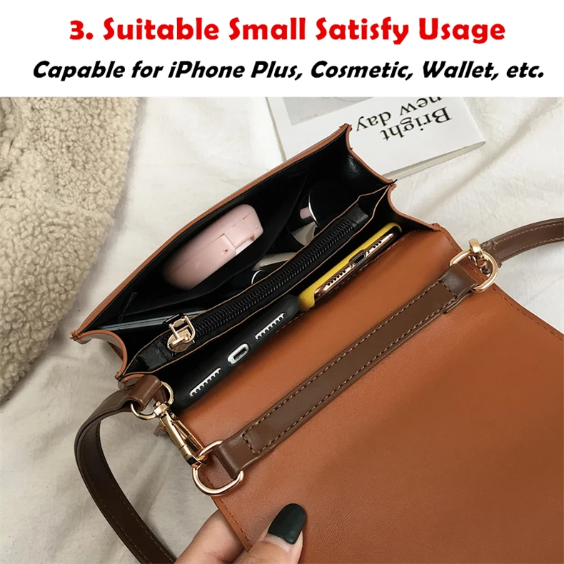 Burminsa Summer Unique Small Crossbody Bags For Girls Korean Style Trapezoidal Women Handbags Flap Shoulder Messenger Bags