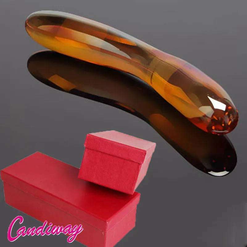 Pyrex Glass Dildo Double Ended Headed Crystal Fake Penis Anal Butt Plug G Spot Stimulators Sex