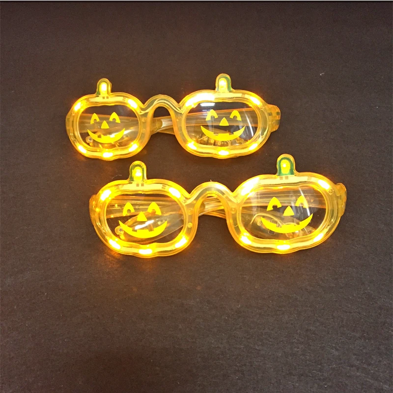 5pcs/lot led pumpkin glasses glowing glasses party supplies light up