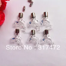 100 шт./лот дельфины подвеска в виде флакона с крышкой миниатюрная бутылка с изображением пожеланий из бутылки подвеска винтовая крышка
