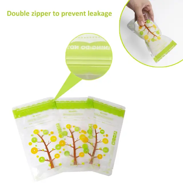 112PCS 235ml Milk Freezer Bags Mother Milk Baby Food Storage Breast Milk Storage Bag Baby Safe Feeding Bags Feeding