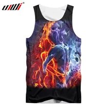 UJWI пара Майки Топы Лето Harajuku для мужчин 3d принт Льда и Огня любитель жилеток мужской хип хоп Уличная Повседневная безрукавная футболка
