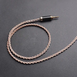 Ручной работы DIY 7N 8 ядер Медь Серебро MMCX Hifi кабель обновления для наушников SHURE SE215 SE315 SE425 SE535 SE846 UE900S LZ A4 A13 - Цвет: copper and sliver