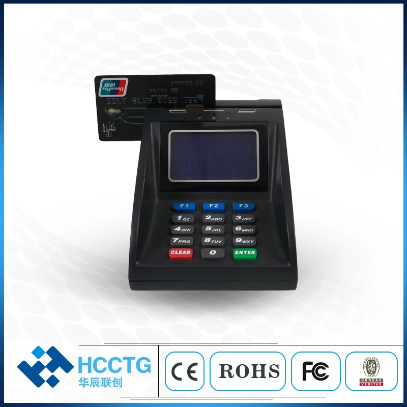 15 клавиш умный бесконтактный считыватель карт E-Payment Pinpad для POS Bank HCC890