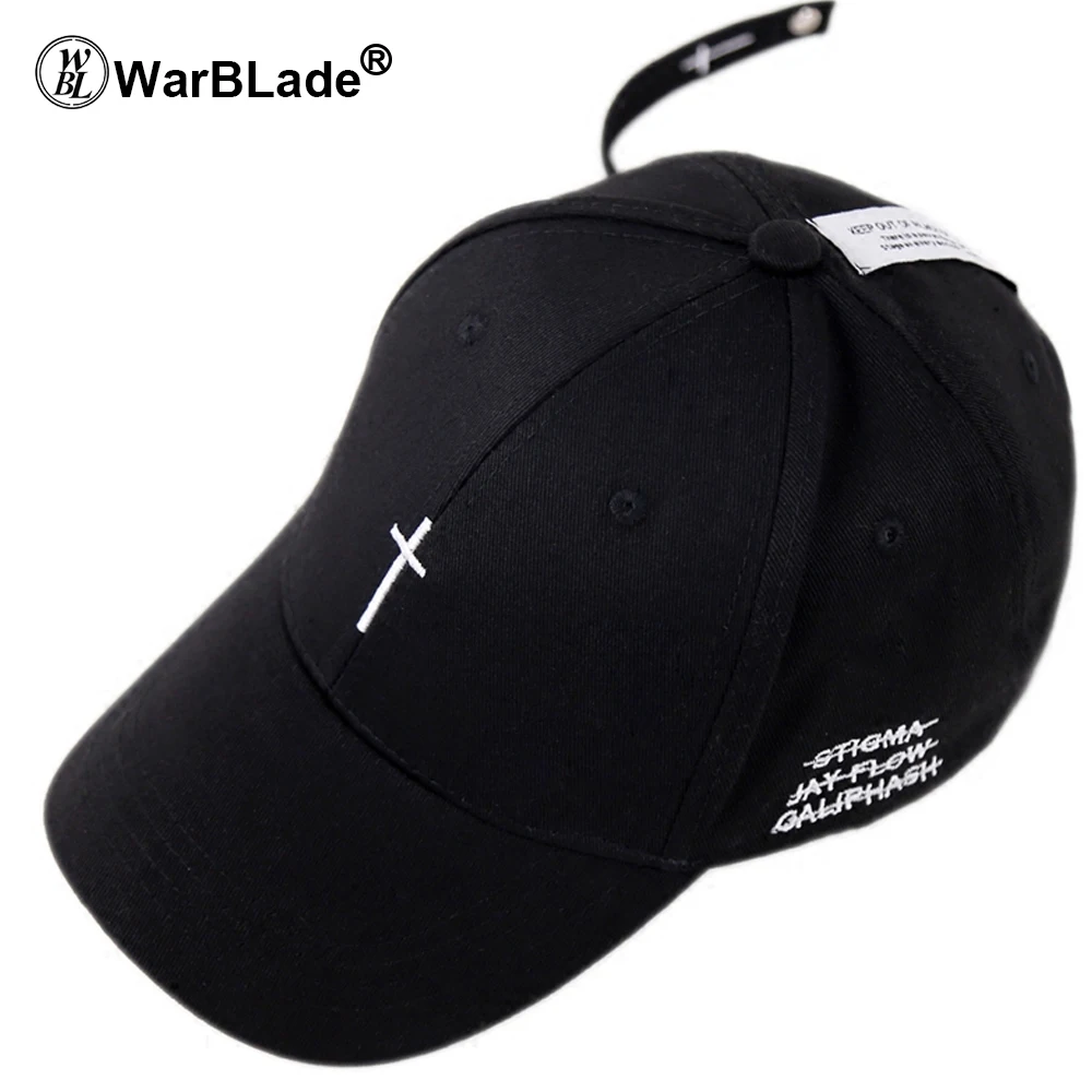 

WarBLade Baseball cap Fitted cap for men women Cross style leisure Korean sun lovers cap all-match peaked snapback cap