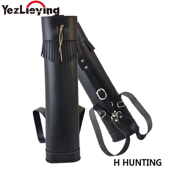 

Deluxe PU Leather Traditional Archery Hunting Arrow Quiver Holder Belt Bag