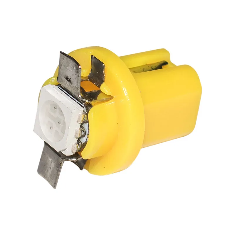 10 шт. высокое качество T5 B8.5D 8.5D B8.5 1 светодиодный 5050 SMD Приборная панель автомобиля