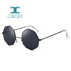 Caikolly высокое качество Octagon модные очки солнцезащитные очки для Для женщин Для мужчин дешевые очки Брендовая Дизайнерская обувь сплава рама