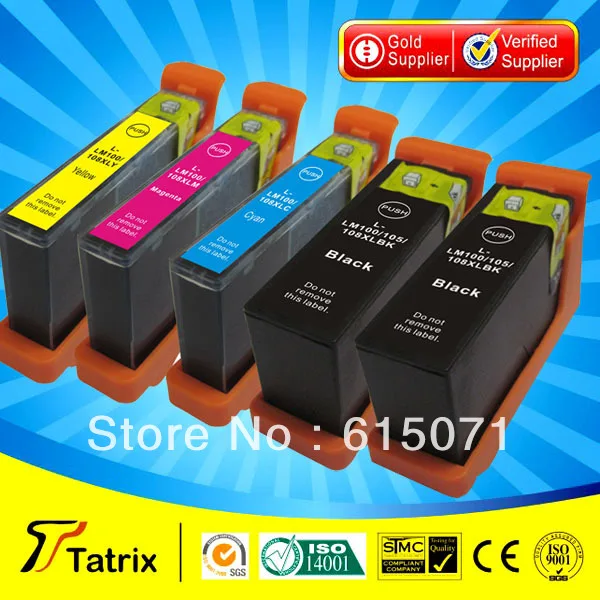 

Free Post  , 5PK High Volume For Lexmark 105 105XL Ink Cartridge for Lexmark S605 S308 S408 S508 S608 Ink Cartridge