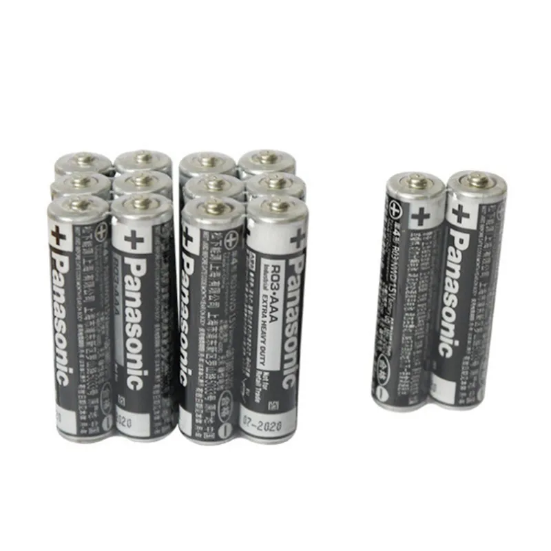 

20PCS/LOT Panasonic R03 1.5V AAA Battery Alkaline Batteries No Mercury Dry Battery For Electric Toy Flashlight Clock Mouse