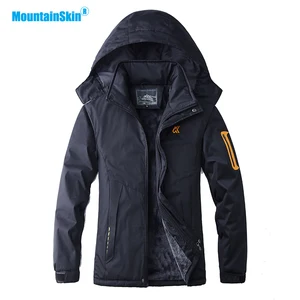 Зимняя теплая куртка из плотного флиса для мужчин, для занятий спортом на открытом воздухе, ветровка для походов, лыжного спорта, Брендовые пальто MA197 - изображение