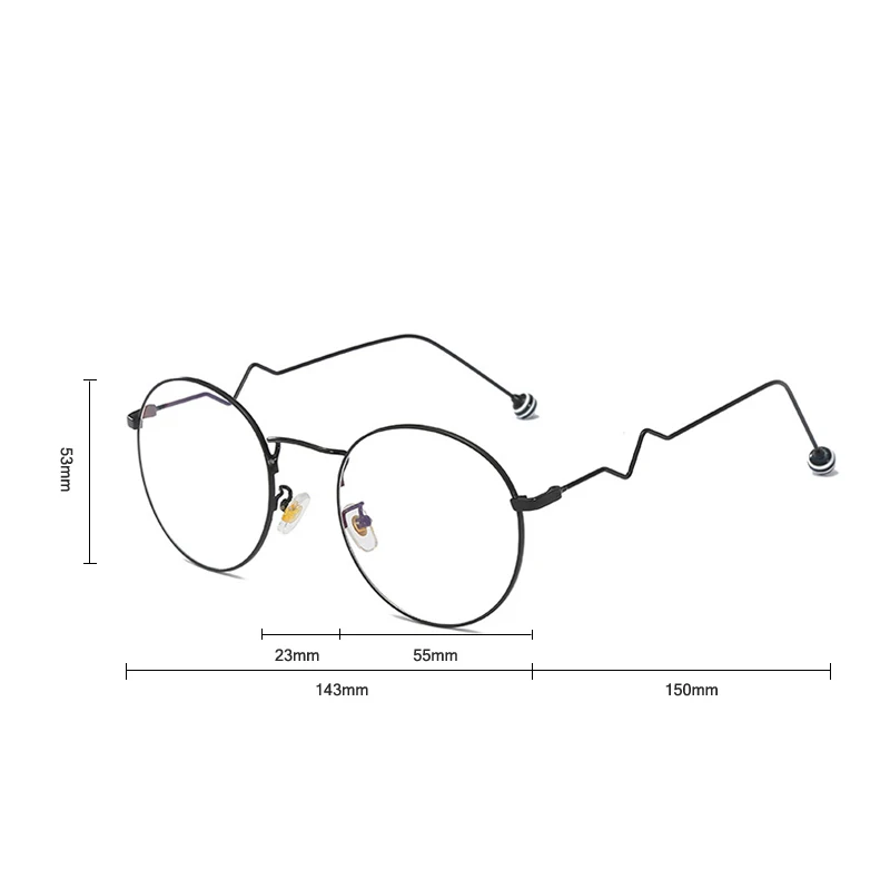 Iboode ретро металлические круглые готовые очки для близорукости для женщин и мужчин ультра светильник анти-синий светильник конфетного жемчужного цвета очки для близоруких