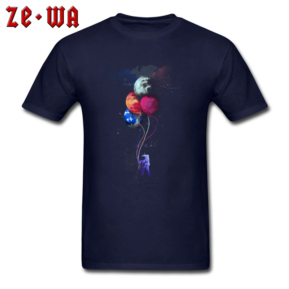 The Spacemans vivid trip Men's Special Casual T Shirt O-Neck Autumn 100% Cotton Top T-shirts Unique Short Sleeve Tee Shirts The Spacemans vivid trip navy