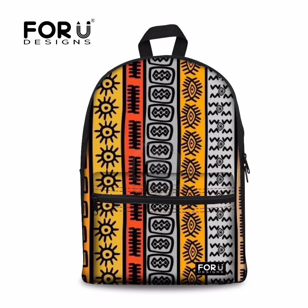 FORUDESIGNS/этнический школьный рюкзак для девочек подростков в африканском стиле с
