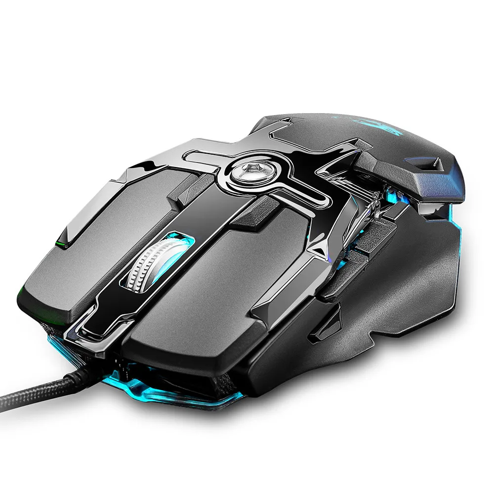 Мышь геймер горячая Распродажа V15 6400 dpi светодиодный проводной механик RGB подсветка игровая мышь 8 Кнопка макро программа дропшиппинг
