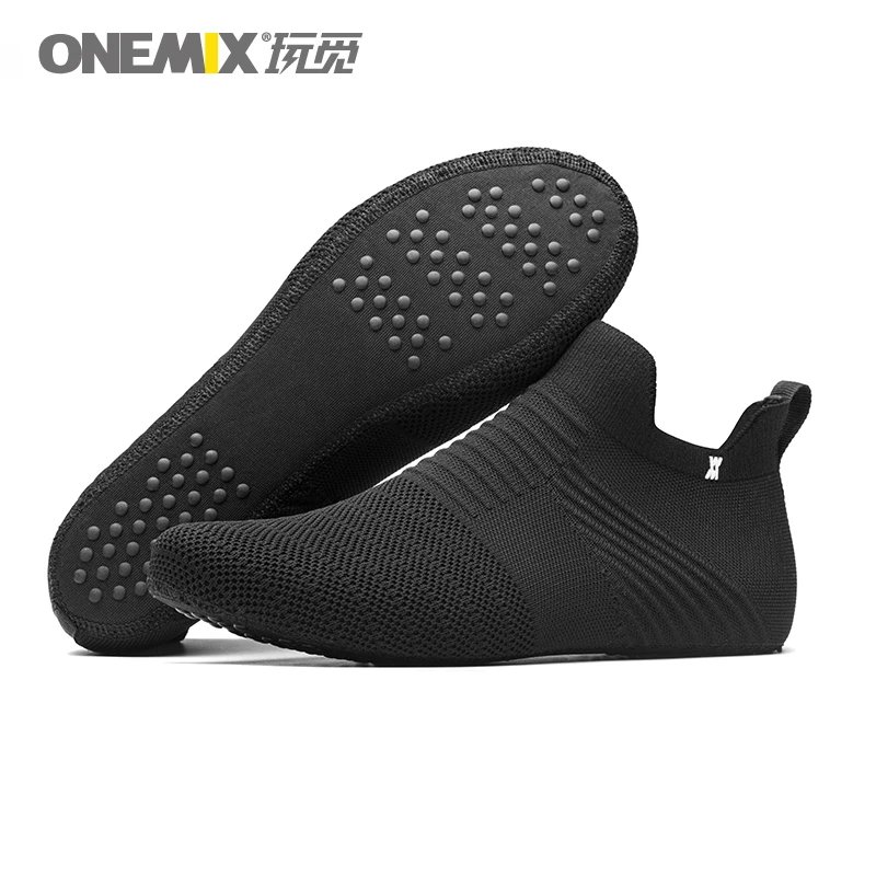 ONEMIX Men Sneakers Women Muti-use Running Shoes Breathable Leather Office Shoes Casual Outdoor Trainers