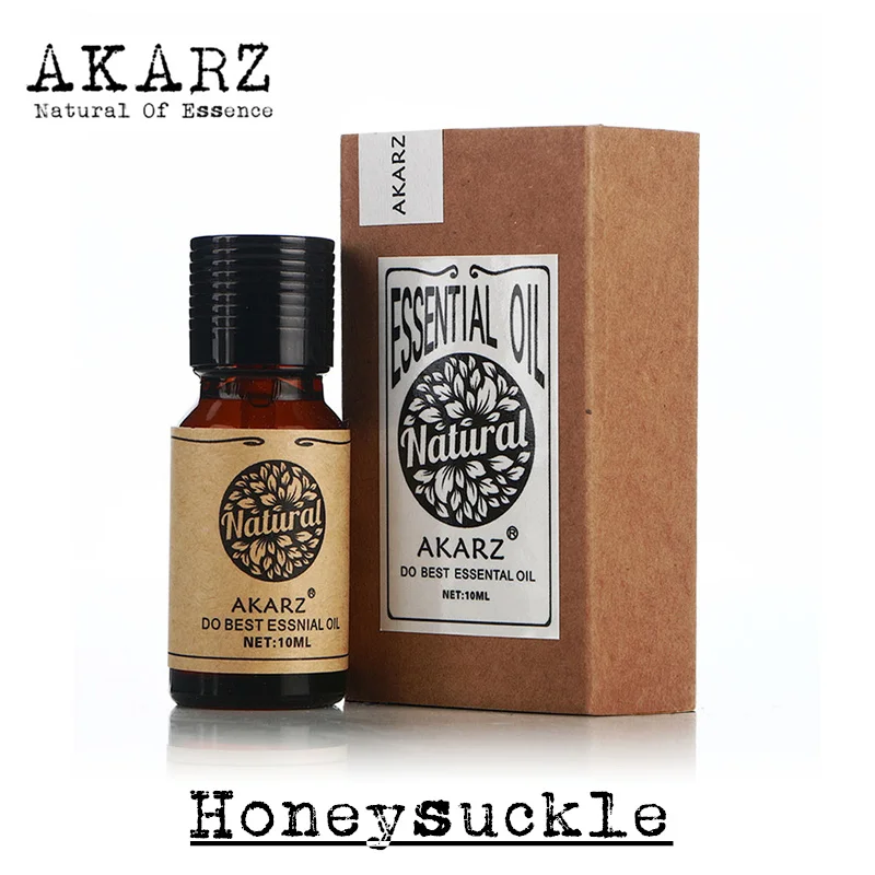 Famous brand AKARZ free shipping pure natural aromatherapy Honeysuckle essential oil Delaying senescence Enhanced memory