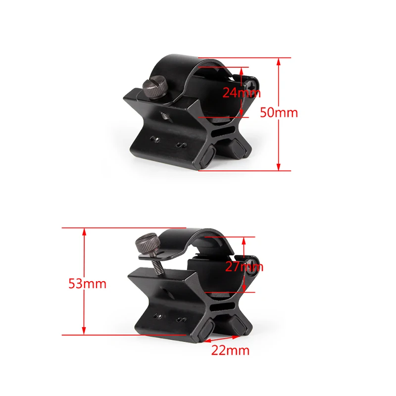 Strong Magnetic X Weapon Mount for 1 Inch Flashlights Torch Bracket Scope Gun Mount Hunting Accessory RL2-0044 (13)