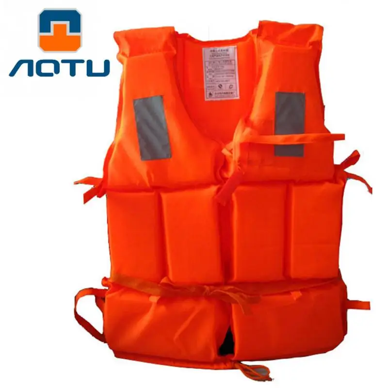 

Unisex Outdoor Orange Foam Swimming Life Saving Jacket Vest for Adult Security Drifting Surfing Water Sport Supplies