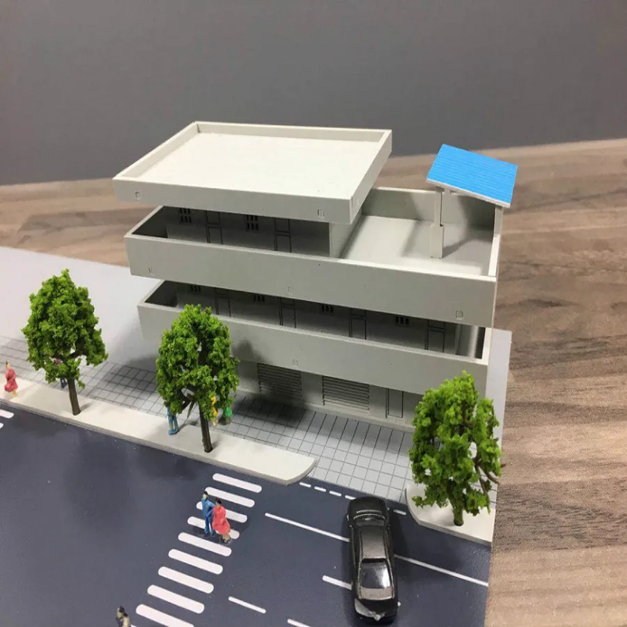 

2pcs/lot 1/150 160 architectural scene model building house for ho train layout and hobby model maker