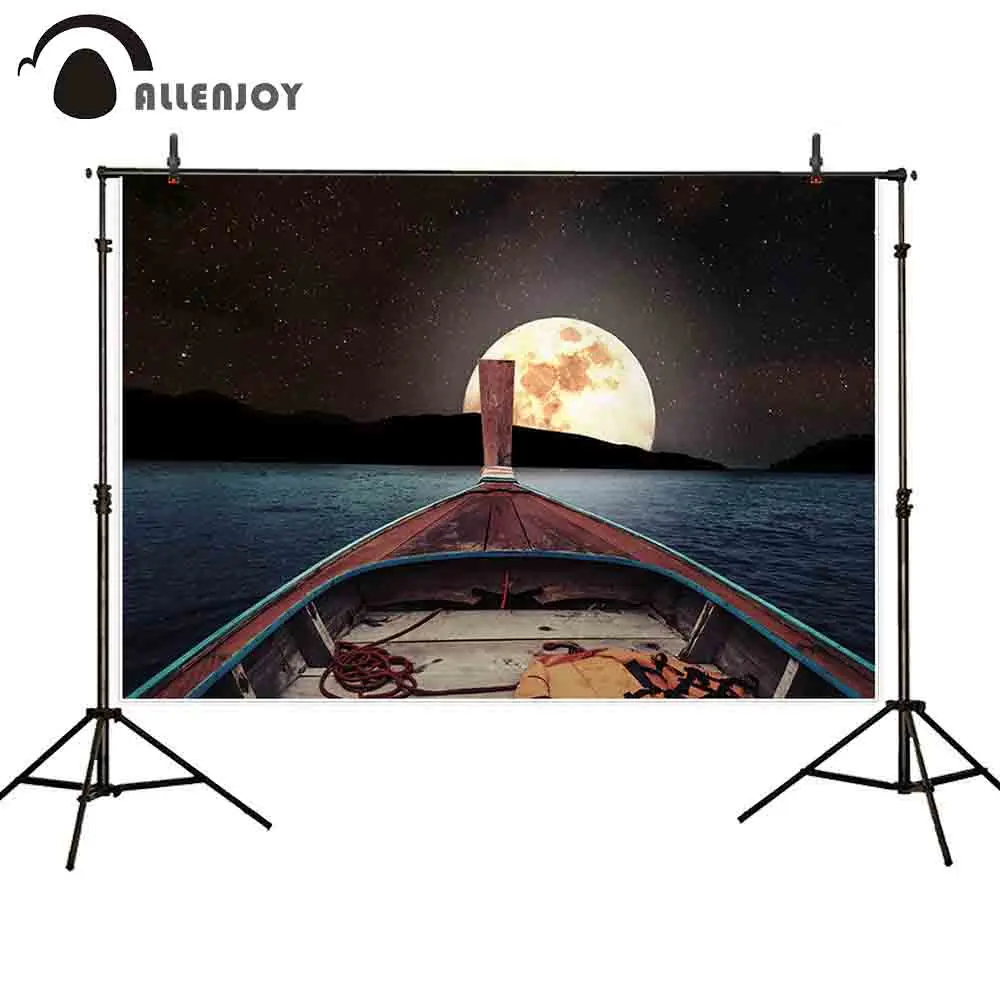 Allenjoy фон Фотофон для фотографии полная луна звезды река горы путешествия
