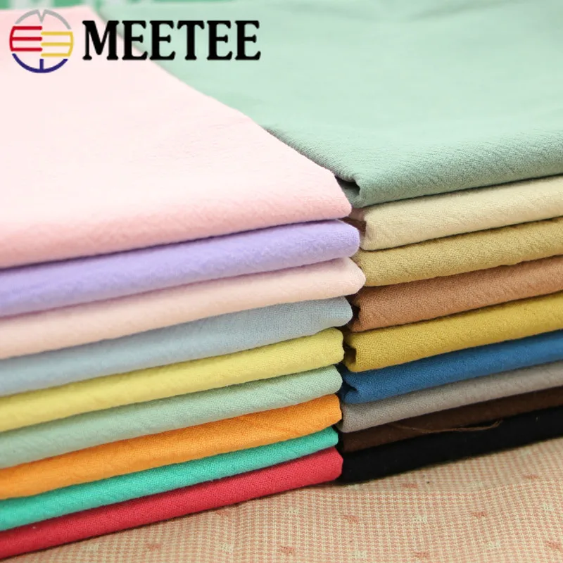 

Meetee 50x70cm Candy Washed Cotton Fabric for Home Textile Dress Clothes DIY Patchwork Tissue Baby Kids Bedding Sewing Accessory