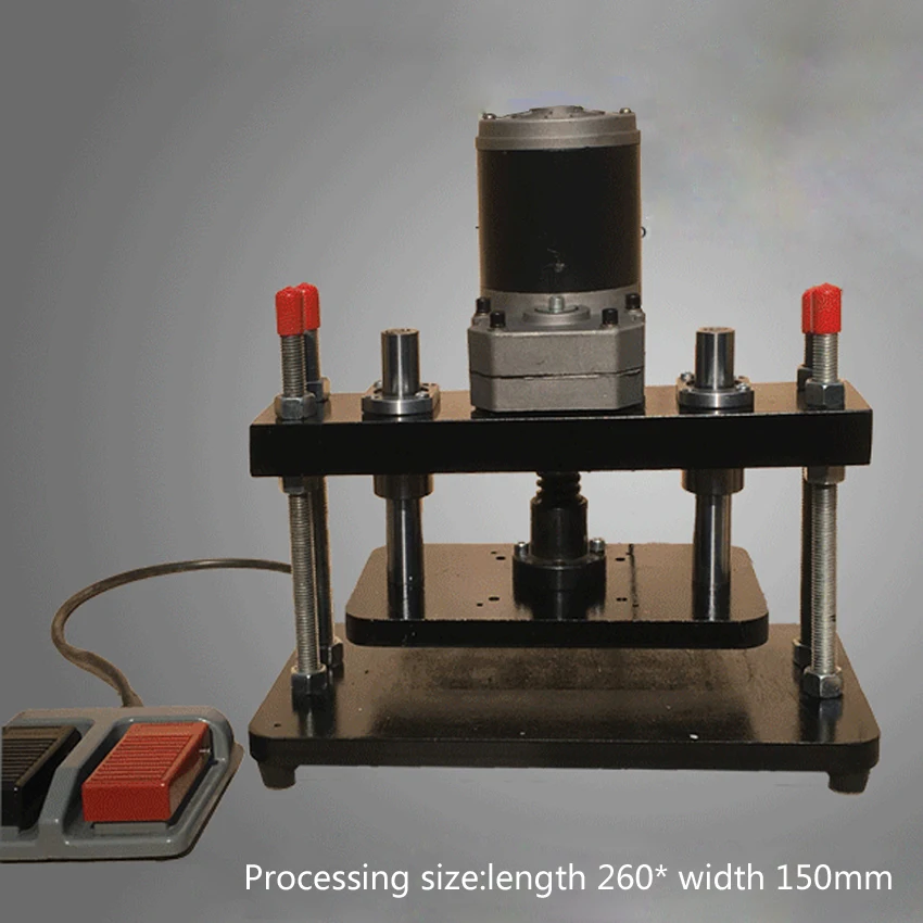 

Штамповочный станок для кожи, 110-220 В, 200 Вт, Электрический Стандартный маленький штамповочный станок для прессования ЭВА, ПВХ (260*150 мм)