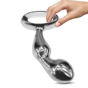 260g Dia 32mm Njoy Prostate Fun G-spot toy Chrome Plated Metal Anal Hook Butt Plug  Worx Luv Plug Adult Sex Massager Products 2