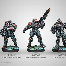 [Лоонг способ миниатюры] Corvus Belli Бесконечность 0616 серятов, штурмовая Тяжелая пехота 32 мм Металл Миниатюрный