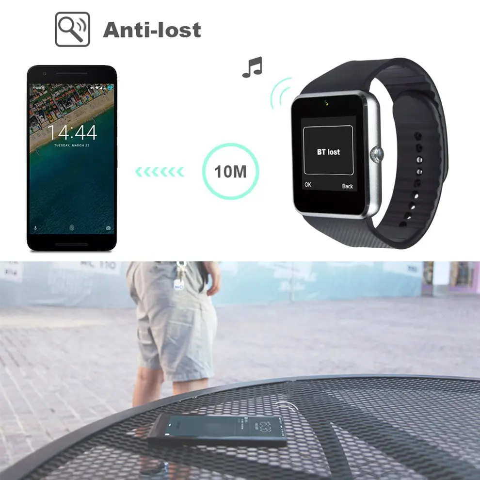 

2PCS Bluetooth Waterproof 4.0 Smart Watch Calls Messages Notification Time Display Waterproof Smart Bracelet With Touch Screen