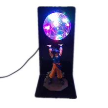 Buy DROPSHIPPIN Fancy Design Dragon Ball Z Figure Toy Son Goku Genki dama Spirit Bomb Effect  DIY LED Colorful Flash Light lamp Set Free Shipping