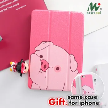 

Cute Pig Magnet Flip Cover For iPad Pro Air 10.5 11 10.2 6th 7th 12.9 9.7 Mini2 3 4 5 2019 Tablet Case for ipad 9.7 2018 2017