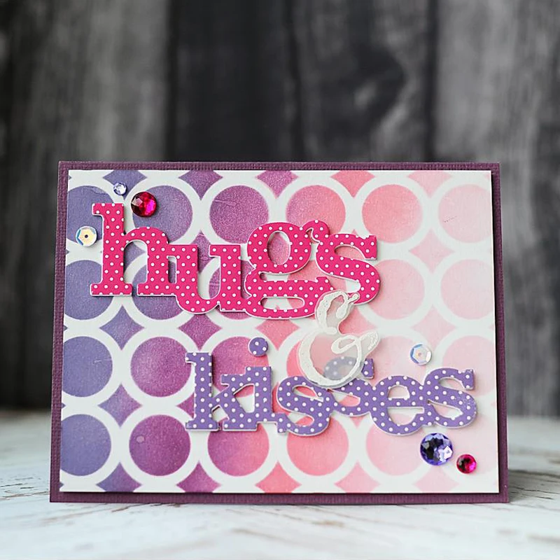 Трафарет с узором колец для рукоделия скрапбукинга декоративное тиснение