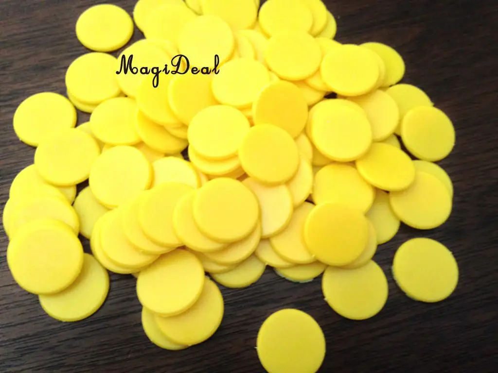 100x 18mm New Plastic Counters Board Game Party Table Game Tiddlywinks Teaching Aid Math Counting Toys for Kids Children