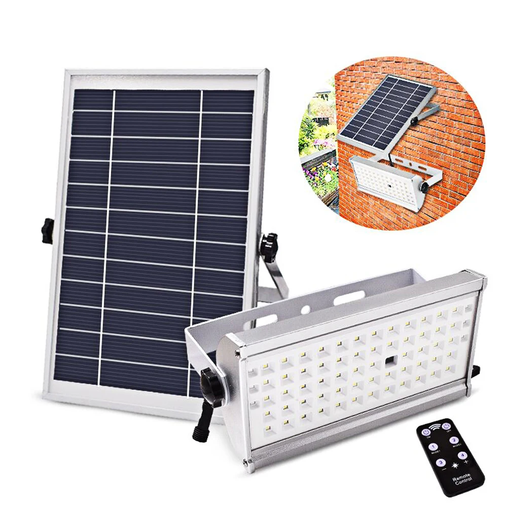 

65 Led Solar Light Super Bright 1300LM 6W/12W Spotlight Wireless Outdoor Waterproof Garden Solar Power Lamp With Rremote Control