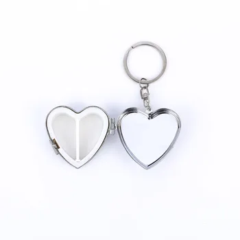 

New 1pcs Metal Heart Shape Folding Pill Box Pill Cutter Portable Medicine Container Storage Case Refillable Bottles