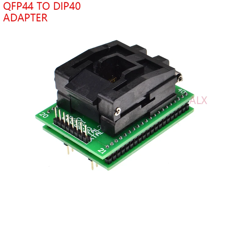 

QFP44 LQFP44 TQFP44 to DIP40 adapter IC CHIP test burn Block ATMEGA16A-AU ATMEGA32a-AU ATMEGA16 lqfp AVR socket programmer