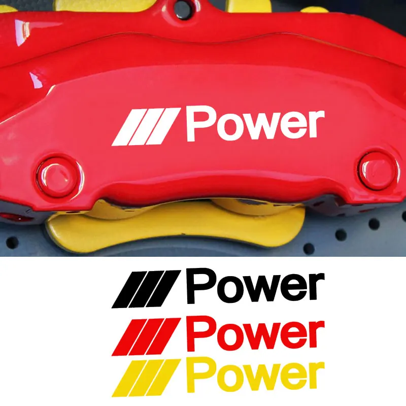 

4pcs sport for BMW M Power HI - TEMP CAST VINYL BRAKE CALIPER DECALS STICKERS