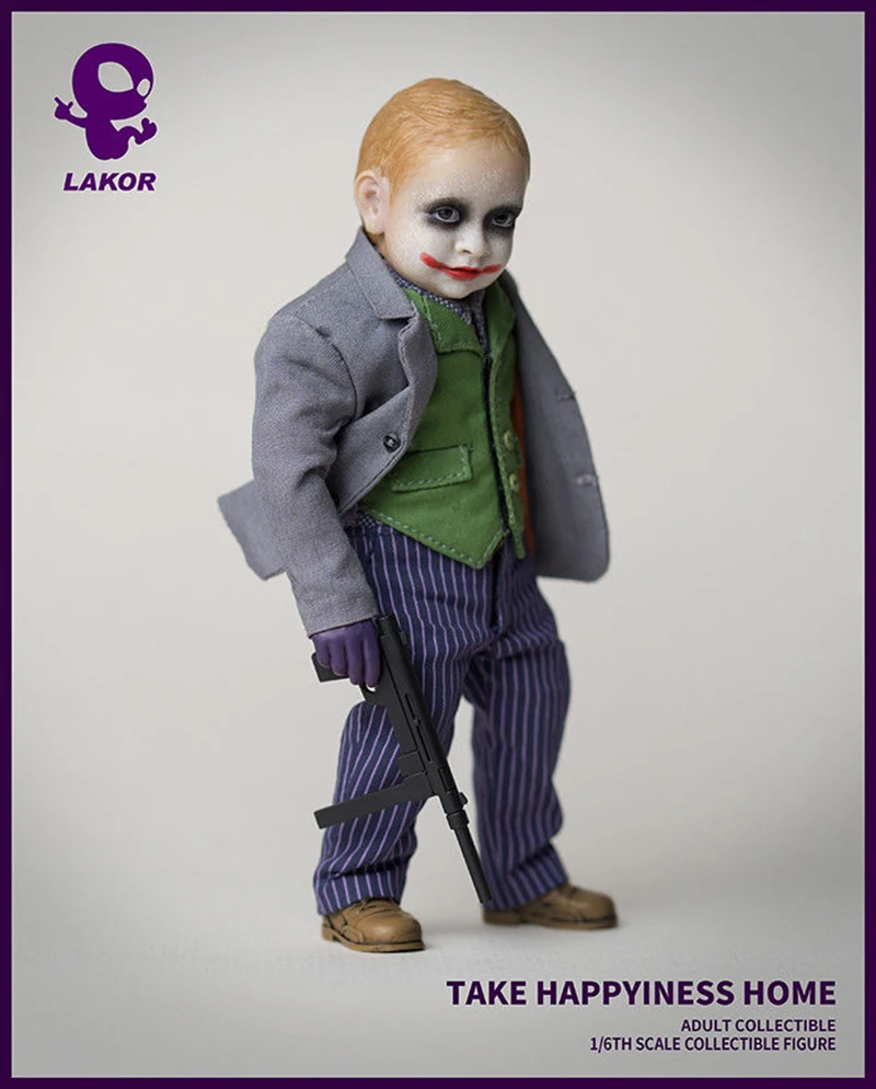 Bullet Head Joker 20cm Action Figure Model In Box In Stock Collection Display