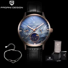 PAGANI DESIGN Brand Ladies Fashion Watch Reloj Mujer Women Leather Casual Dress Leather Crystal Quartz Watch Relogio Feminino