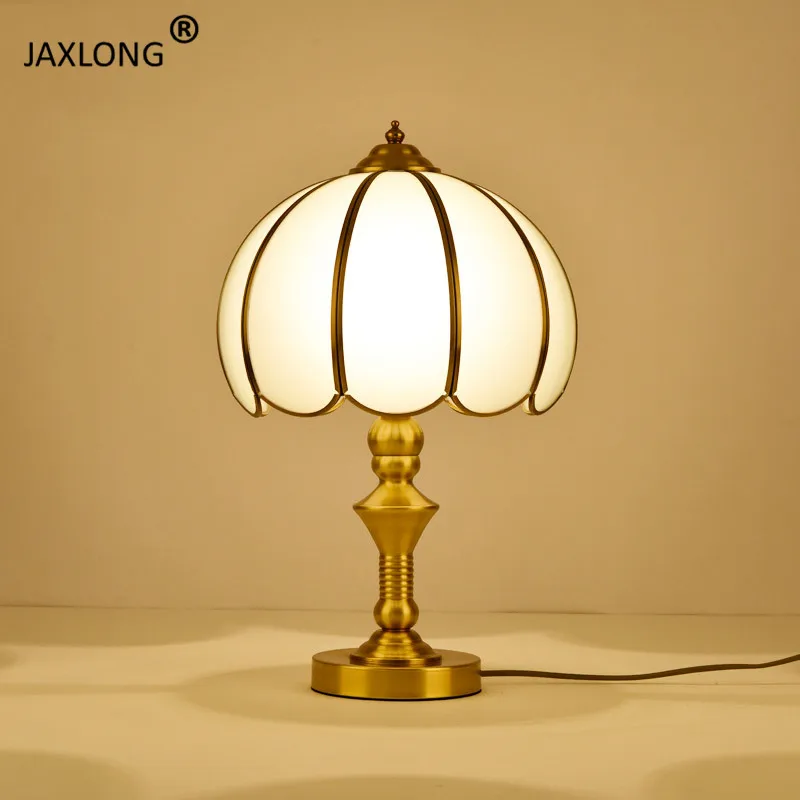 

Modern LED Copper System Lighting Light Fixture Bedroom Bedside Creative Design Table Lamp Study Room Novelty Decor Table Lights