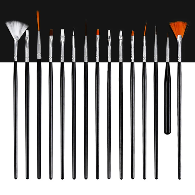 15 шт. Nail Art кисть украшения набор инструментов профессиональная живопись DIY для гравировки тиснение @ ME88